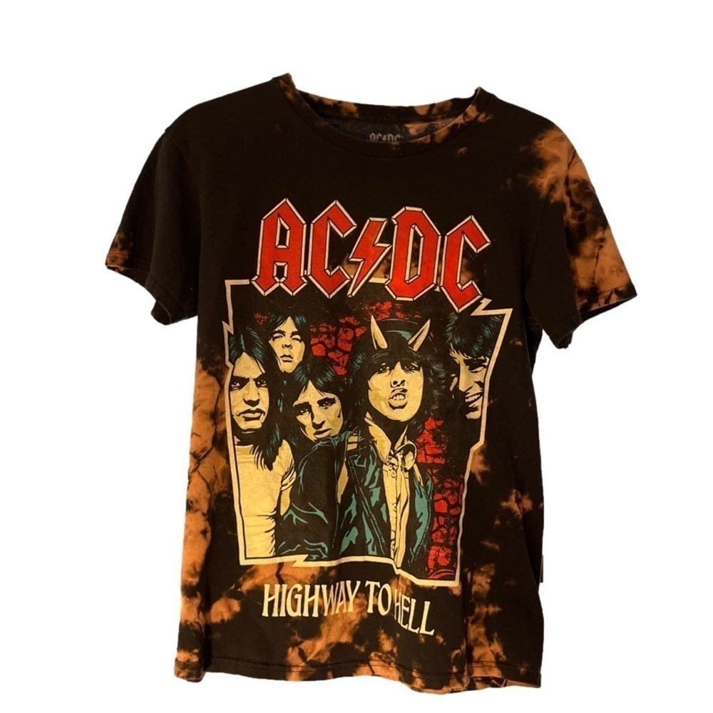 Vintage AC/DC Highway to Hell Tie Dye Shirt, Size Small